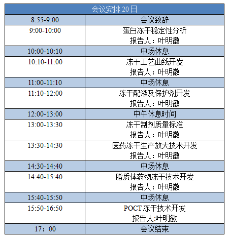 会议安排